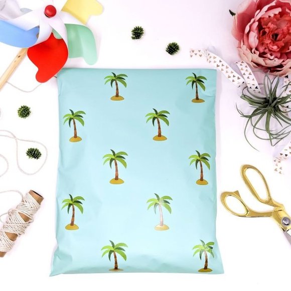25 Palm Tree 10x13 Poly Mailers - Picture 2 of 4